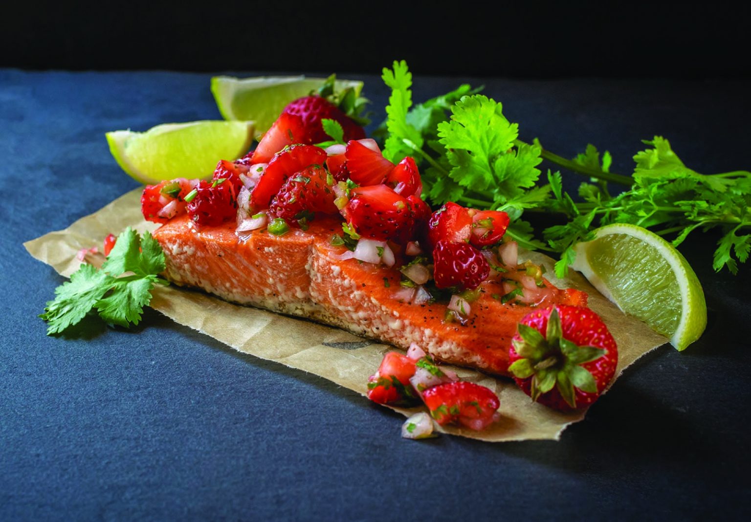 Salmon With Strawberry Salsa Recipe LifeSource Natural Foods