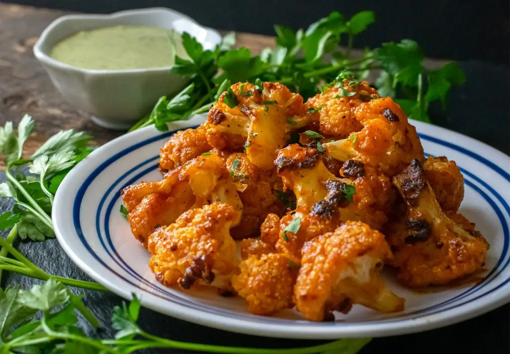 Baked Buffalo Cauliflower Buffalo Bites Recipe