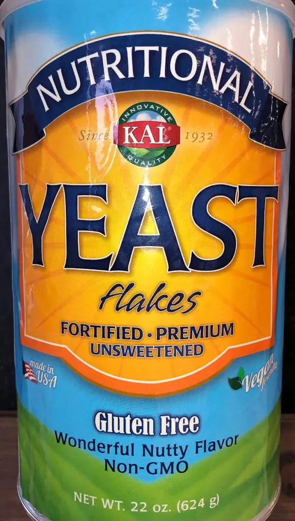 Nutritional Yeast in a Cylindrical Package