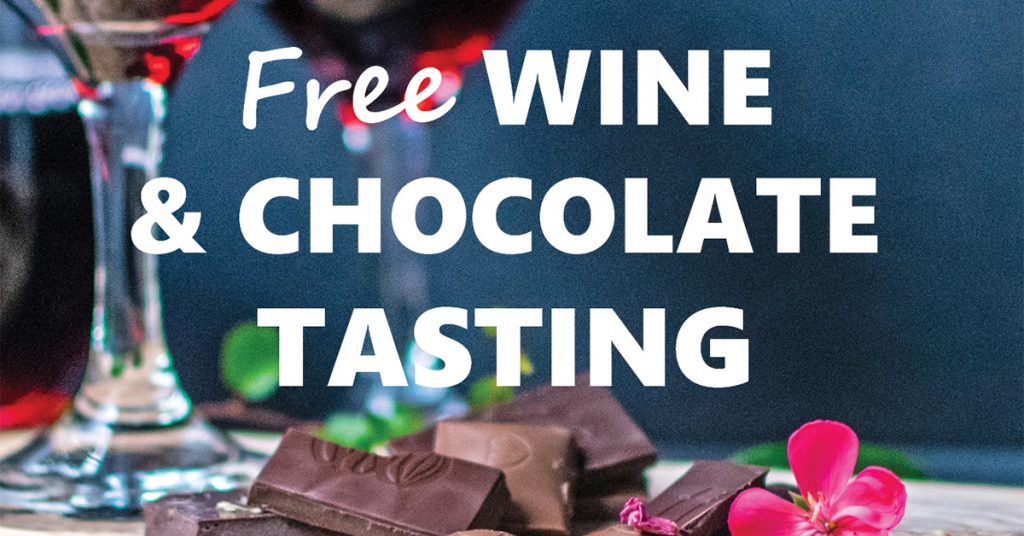 Free Wine & Chocolate Tasting at LifeSource