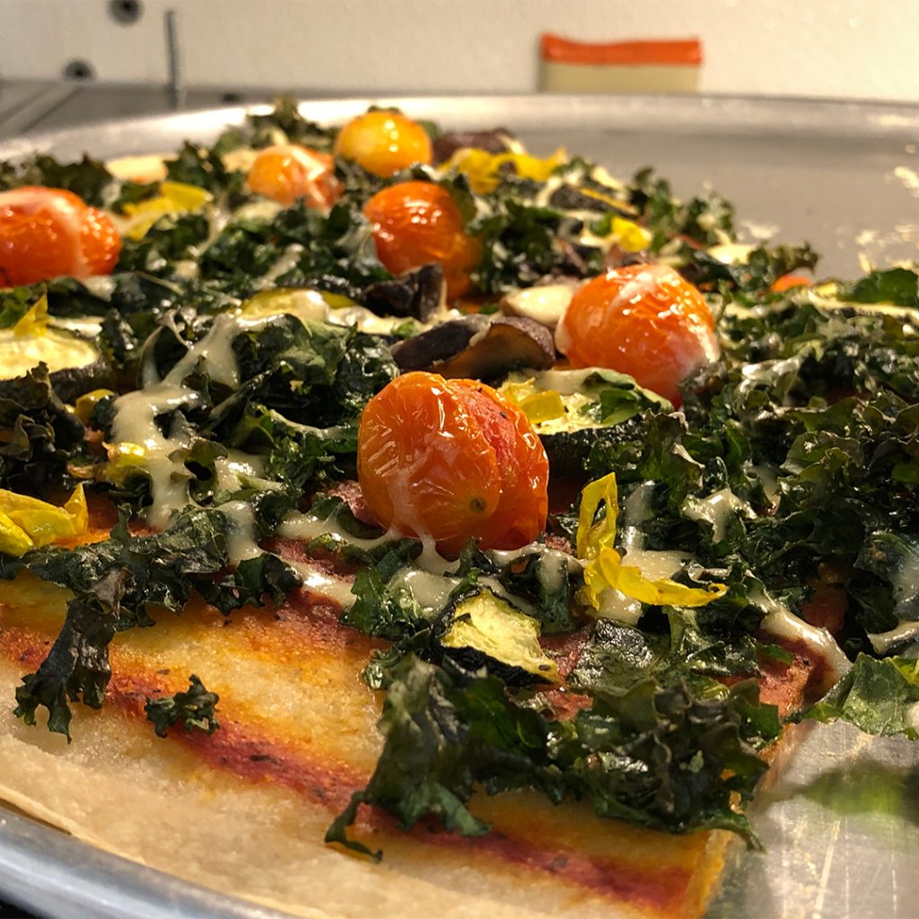 Kale and Tomato, Vegan 'Cheese'