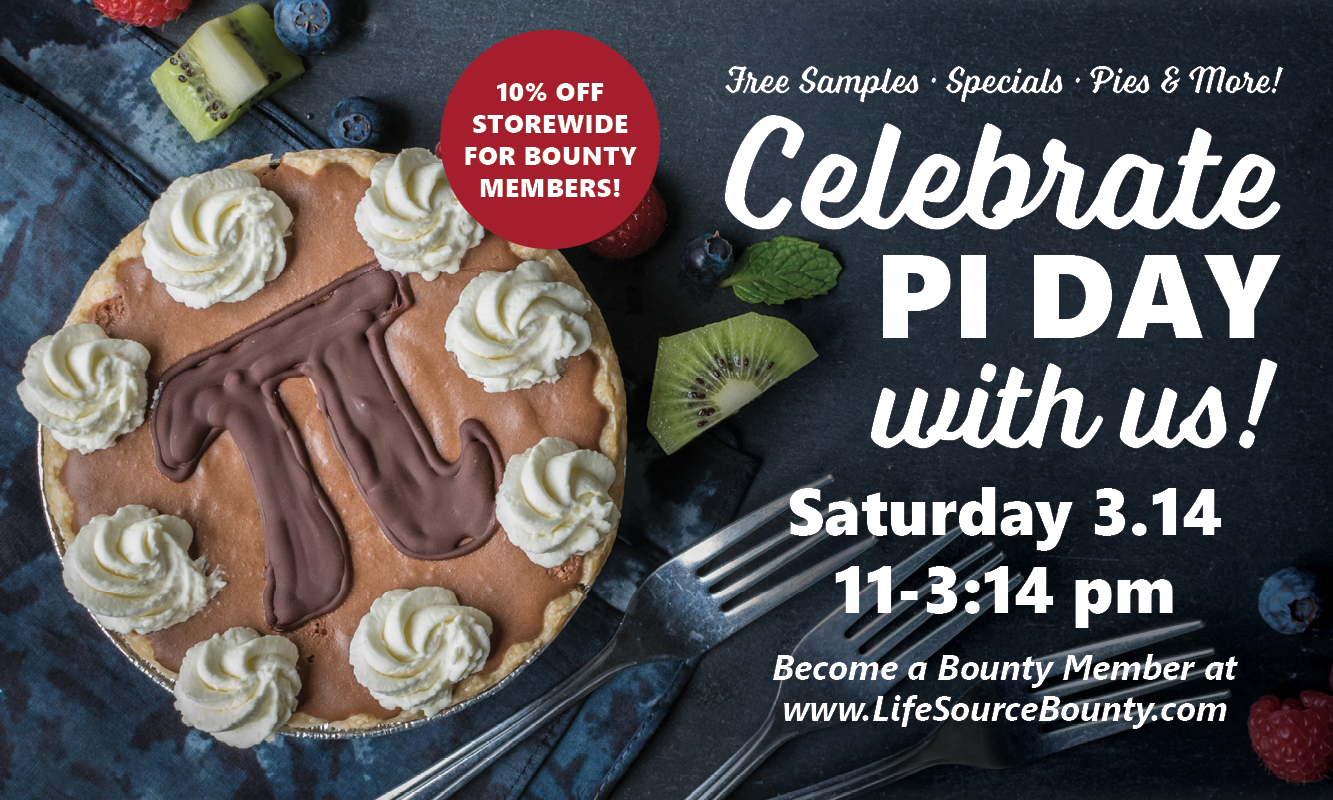 PiDay Celebration of πday LifeSource Natural