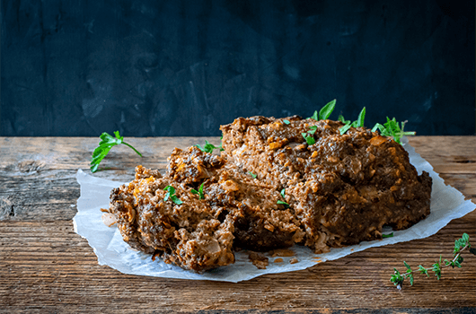 Paleo-Friendly Meatloaf Recipe from LifeSource - Cut View