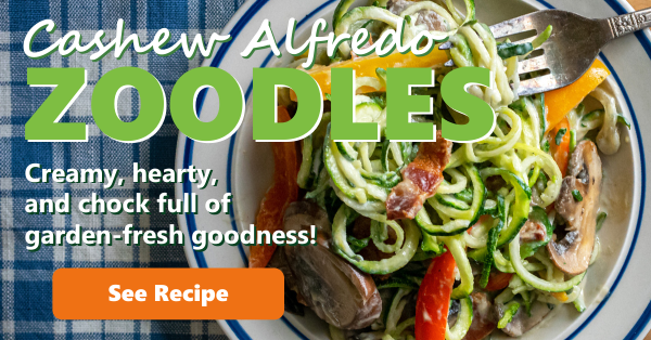 Cashew Alfredo Zoodles