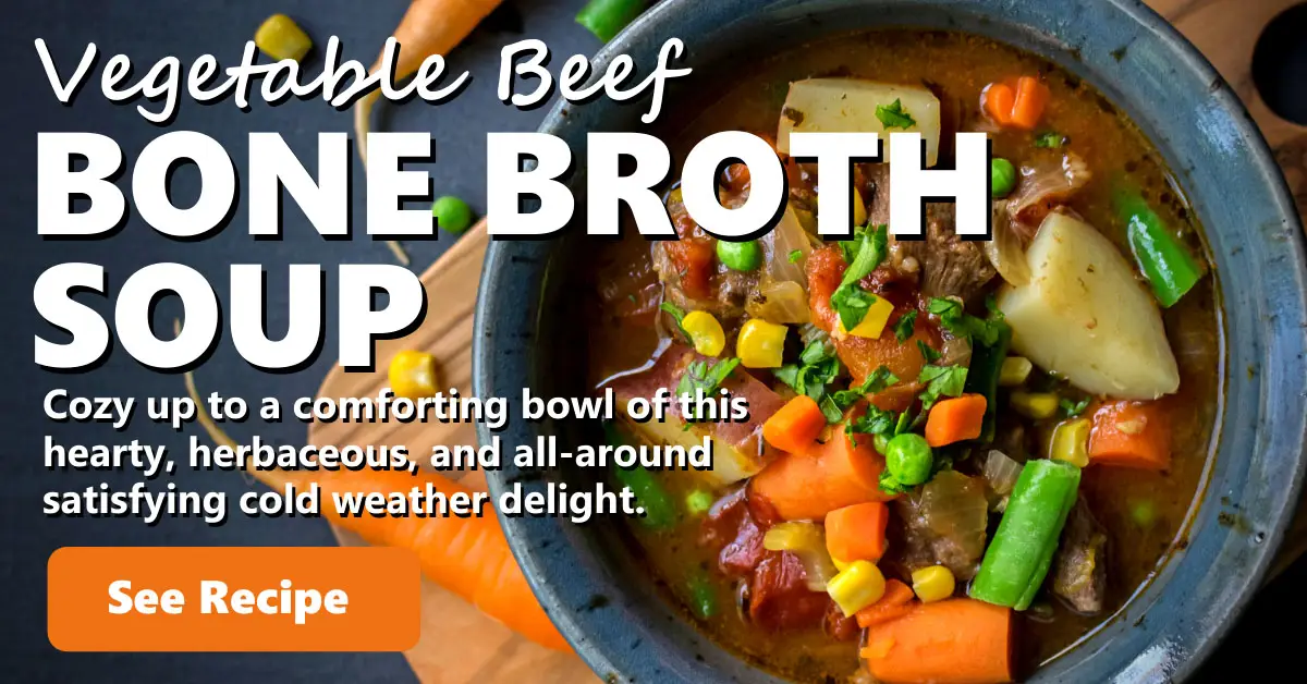 Vegetable Beef Bone Broth Soup