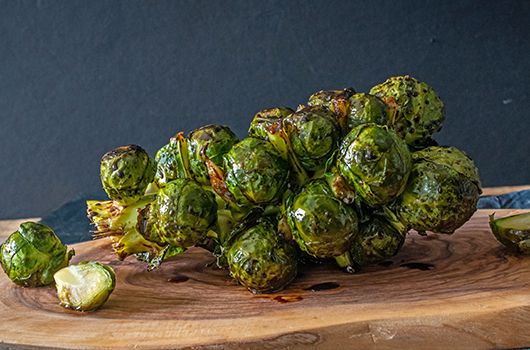 Balsamic Glazed Brussels Sprouts on the Stalk | Recipe | LifeSource Natural Foods