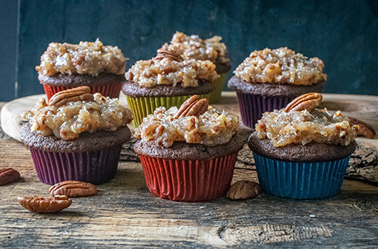 Vegan German Chocolate Cupcakes | Recipe | LifeSource Natural Foods