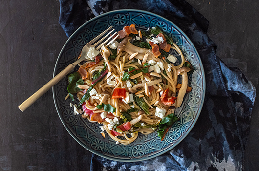 Pasta with Chard and Mushrooms