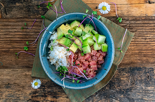 Citrus Tuna Sushi Bowl