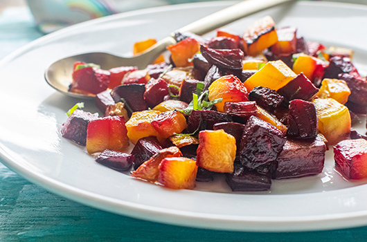 Coconut Oil Roasted Beets