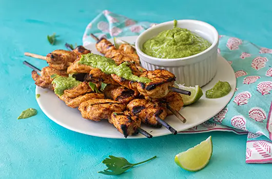 Chicken Skewers with Guasacaca
