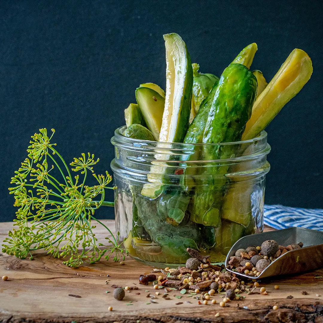 Fermented dill pickles at LifeSource Natural Foods in Salem.