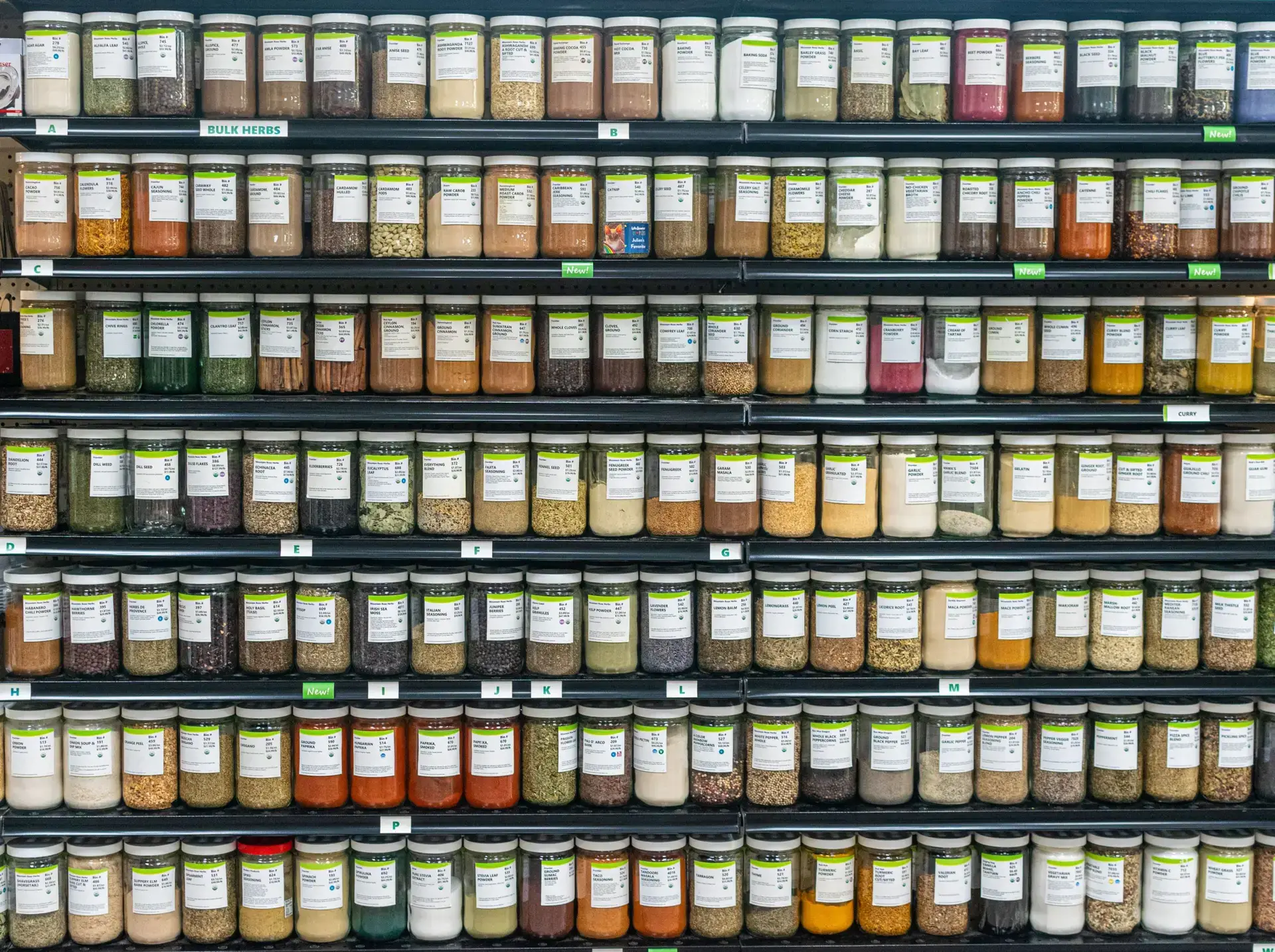 LifeSource Bulk Department, Huge selection of spices