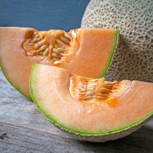 Sliced sugar cube melon
