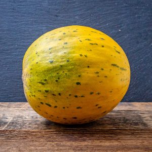 Dry farmed organic Piel de Sapo melon