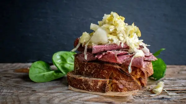 Sauerkraut and pastrami