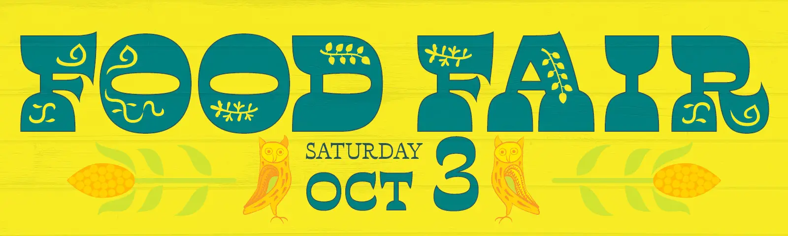 Food Fair, Saturday, October 3rd